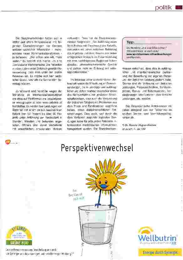 Vorschauseite 2: Zurückhaltend informieren