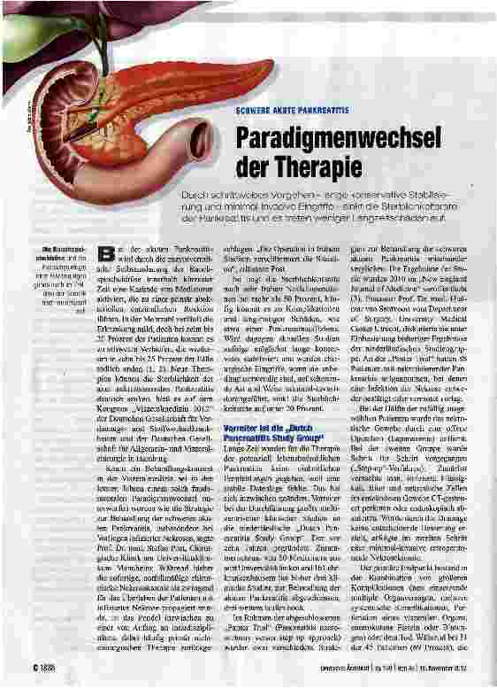 Vorschauseite 1: Paradigmenwechsel der Therapie
