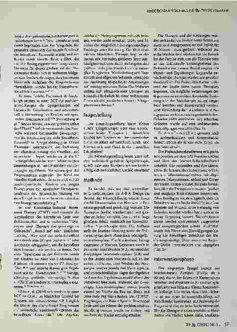 Vorschauseite 3: Constraint-Induced Movement Therapy, Spiegeltherapie und eine Kombination bei Kindern mit Hemiparese