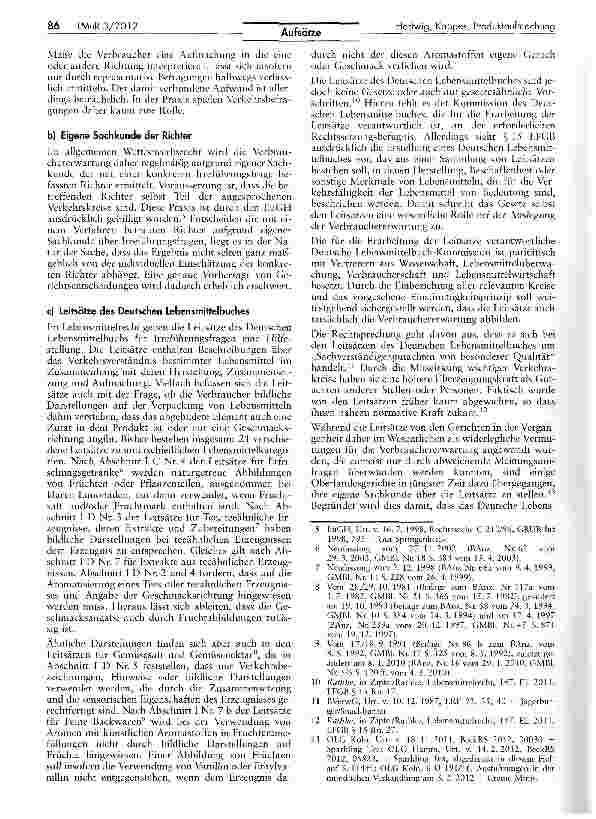 Vorschauseite 2: Zutat oder Geschmacksrichtung? - Eine Analyse der Rechtsprechung zu bildlichen Darstellungen und Sortenbezeichnungen in der Produktaufmachung