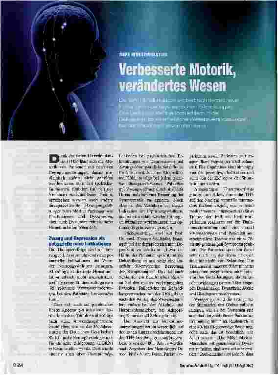 Vorschauseite 1: Verbesserte Motorik, verändertes Wesen