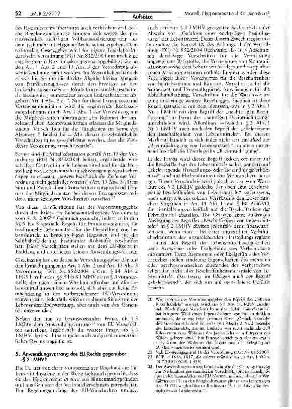 Vorschauseite 4: Hygienerecht auf Kollisionskurs?