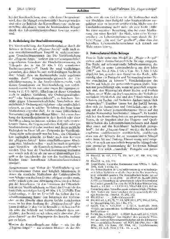 Vorschauseite 6: Die „Hygiene-Ampel bei Lebensmittelkontrollen Grünes Licht für den Verbraucherschutz?