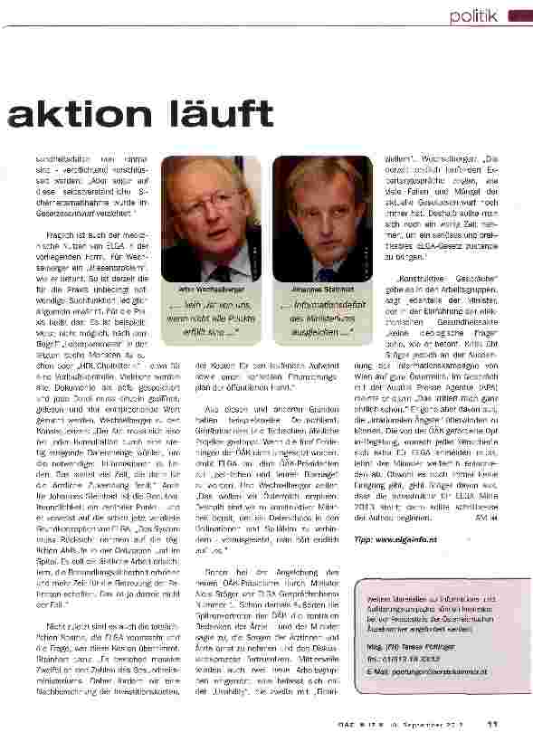 Vorschauseite 2: Unterschriftenaktion läuft