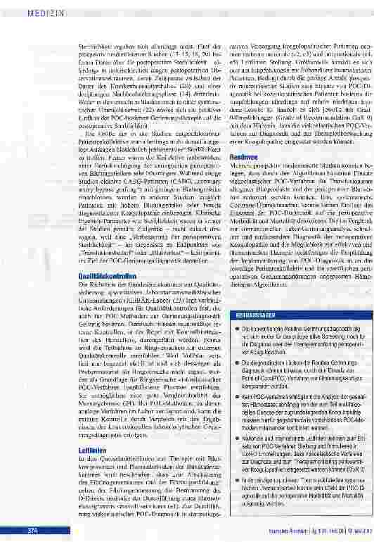 Vorschauseite 6: Perioperative Point-of-Care-Gerinnungsdiagnostik