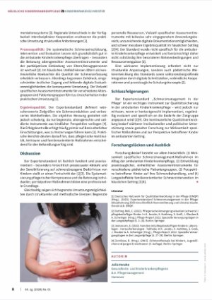 Vorschauseite 2: Der "Expertenstandard Schmerzmanagement in der Pflege" als Qualitätssicherungsinstrument in der ambulanten Kinderkrankenpflege