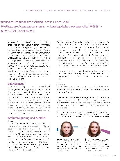 Vorschauseite 6: Forschungsüberblick zu physiotherapeutischen Interventionen bei Long/Post-COVID-Fatigue – Ein Scoping Review