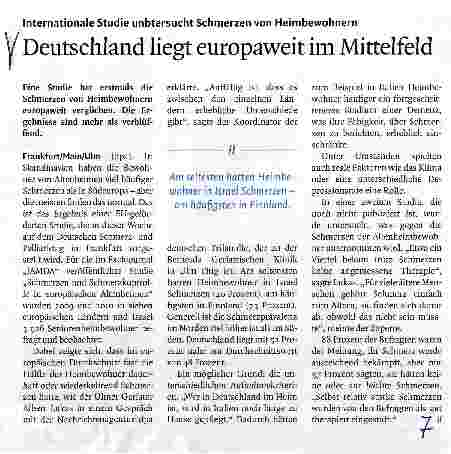 Vorschauseite 1: Deutschland liegt europaweit im Mittelfeld