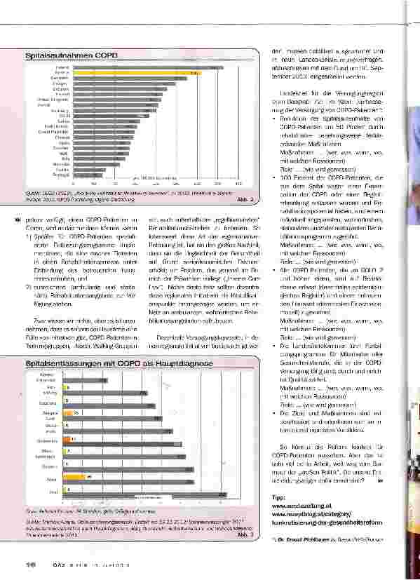 Vorschauseite 3: Gesundheitsreform konkret am Beispiel COPD
