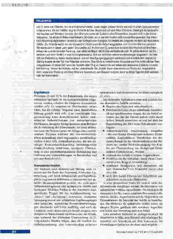 Vorschauseite 2: Dissoziative Anfälle: Eine Herausforderung für Neurologen und Psychotherapeuten