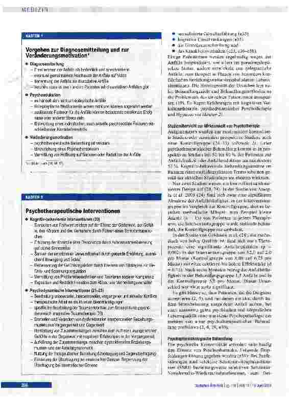 Vorschauseite 4: Dissoziative Anfälle: Eine Herausforderung für Neurologen und Psychotherapeuten