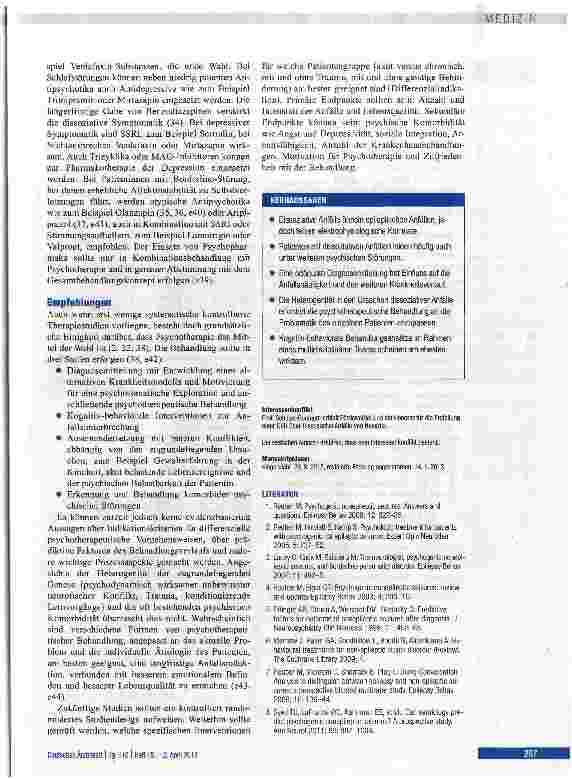 Vorschauseite 5: Dissoziative Anfälle: Eine Herausforderung für Neurologen und Psychotherapeuten