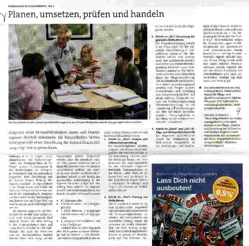 Vorschauseite 1: KENNZAHLEN IM PFLEGEPROZESS, TEIL 3 Planen, umsetzen, prüfen und handeln