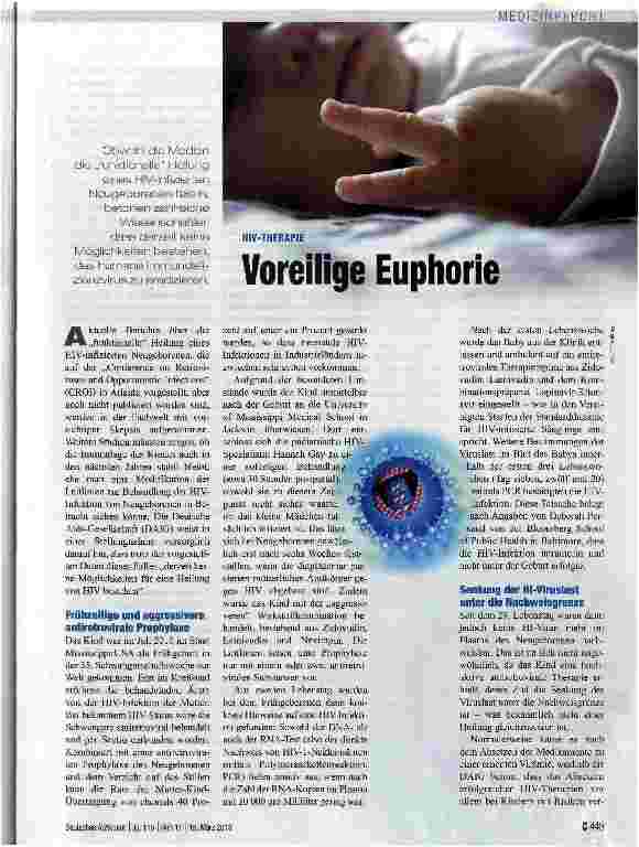 Vorschauseite 1: Voreilige Euphorie