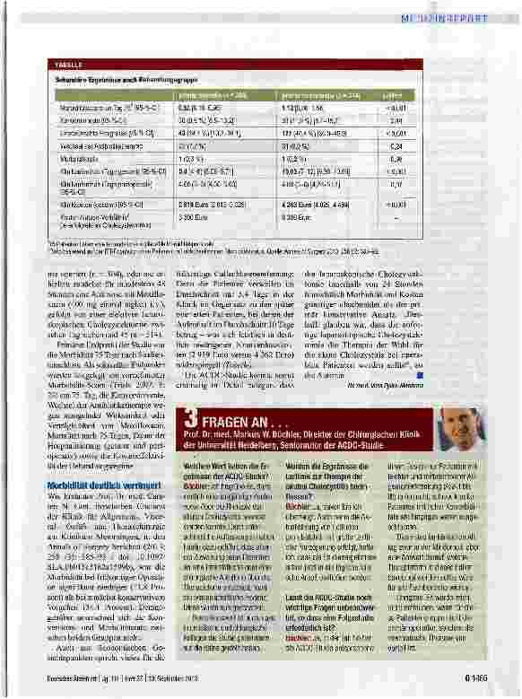 Vorschauseite 2: Die frühzeitige Operation ist dem konservativen Vorgehen überlegen