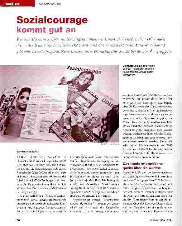 Vorschauseite 1: Sozialcourage kommt gut an