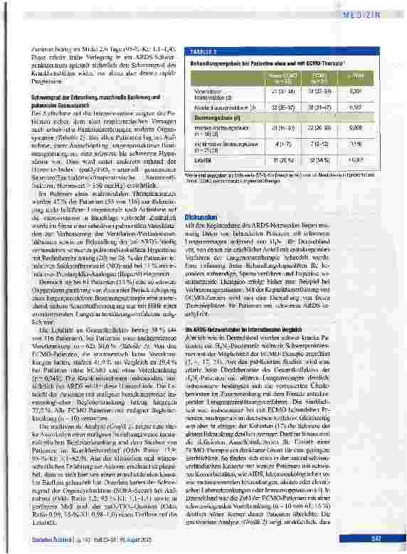 Vorschauseite 5: Extrakorporale Lungenersatztherapie bei akutem Lungenversagen durch H1N1-Infektion
