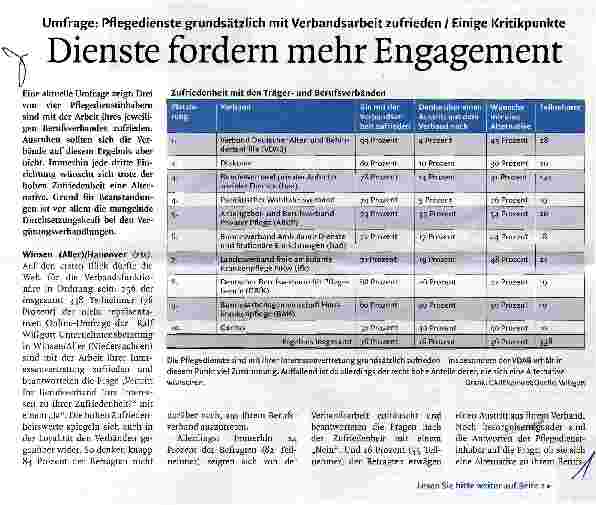 Vorschauseite 1: Dienste fordern mehr Engagement