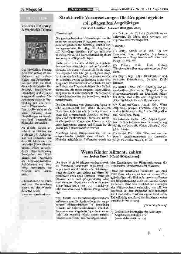 Vorschauseite 4: Strukturelle Voraussetzungen für Gruppenangebote mit pflegenden Angehörigen