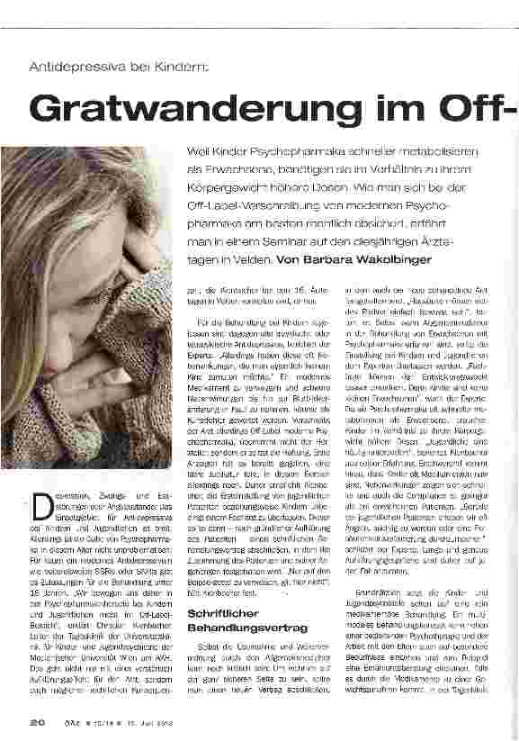 Vorschauseite 1: Gratwanderung im Off-Label-Bereich