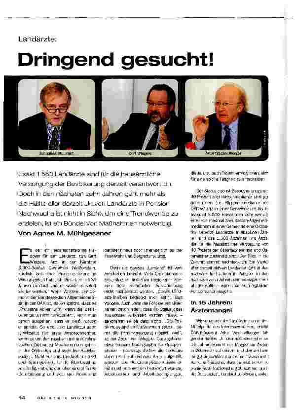 Vorschauseite 1: Dringend gesucht!