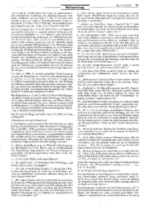Vorschauseite 5: Keine Bewerbung oder Vertrieb von „RESCUE -Spirituosen AMG Art. 2 I Nr. 1; UWG § 8 III Nr. 1, § 2 I Nr. 3