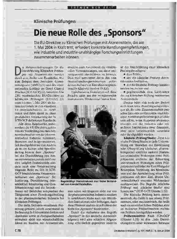 Vorschauseite 1: Die neue Rolle des Sponsors