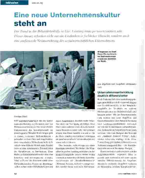 Vorschauseite 1: Eine neue Unternehmenskultur steht an