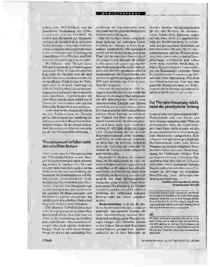 Vorschauseite 2: Die Therapie ist kniffliger geworden