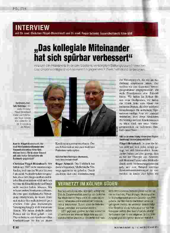 Vorschauseite 1: Das kollegiale Miteinander hat sich spürbar verbessert