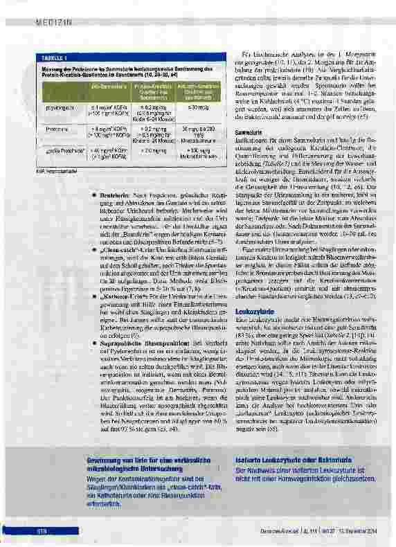 Vorschauseite 2: Urinanalyse im Kindes-und Jugendalter
