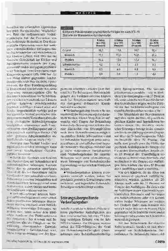 Vorschauseite 2: Verlauf von psychischen Störungen bei Kindern und Jugendlichen