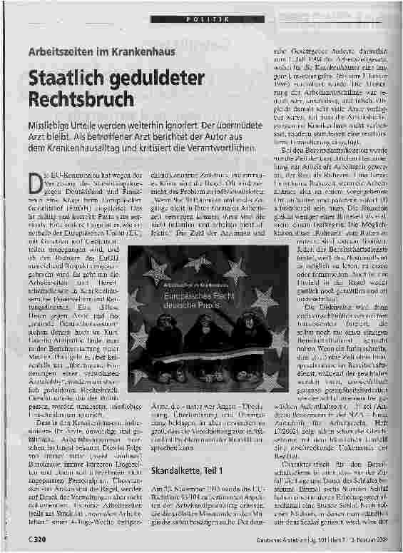 Vorschauseite 1: Staatlich geduldeter Rechtsbruch