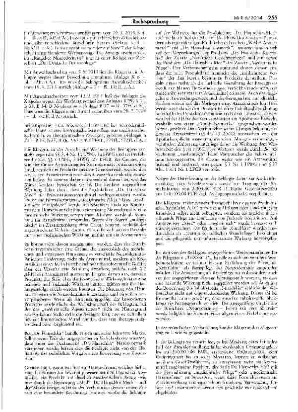 Vorschauseite 2: Abgrenzung Arzneimittel/Kosmetika LFGB $ 2 V; AMG § 1 I Nr. 1