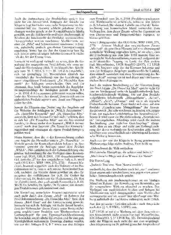 Vorschauseite 4: Abgrenzung Arzneimittel/Kosmetika LFGB $ 2 V; AMG § 1 I Nr. 1