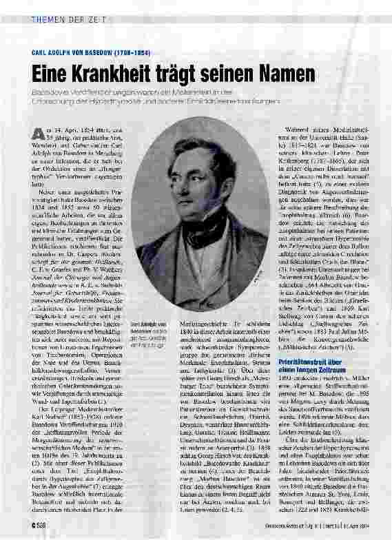 Vorschauseite 1: Eine Krankheit trägt seinen Namen