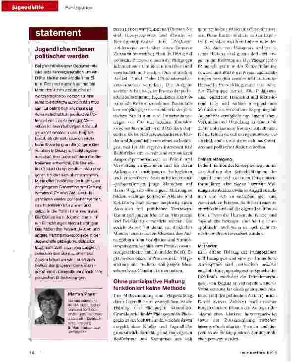 Vorschauseite 2: Jugendliche werden politisch aktiv