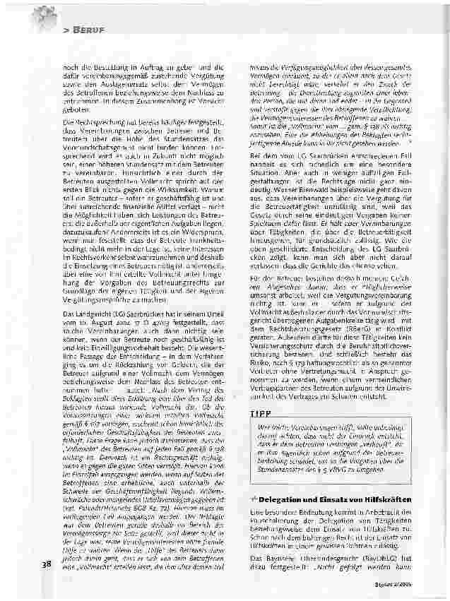 Vorschauseite 4: Noch keine endgültige Klarheit bei der VergütungBtÄndG: Offene Fragen bei der Pauschalierung