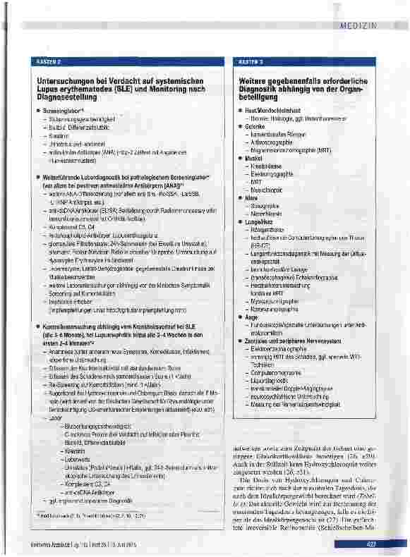 Vorschauseite 5: Diagnostik und Therapie des systemischen Lupus erythematodes