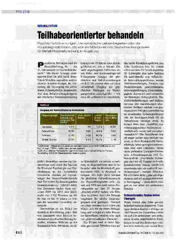 Vorschauseite 1: Teilhabeorientierter behandeln