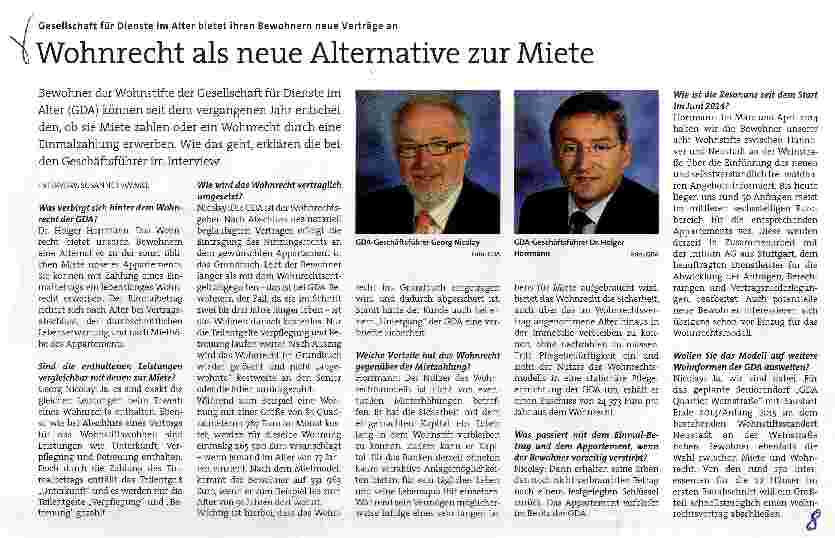 Vorschauseite 1: Wohnrecht als neue Alternative zur Miete