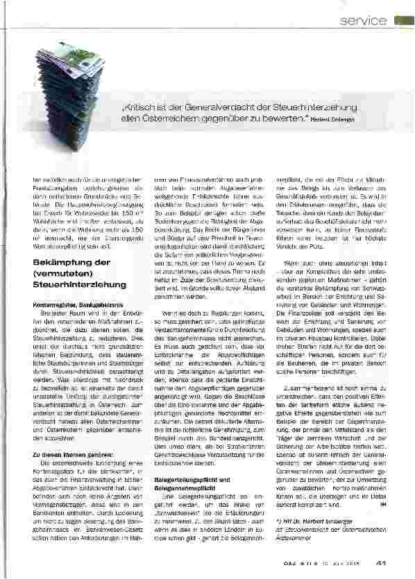 Vorschauseite 4: Steuerreform oder nur „Tarifreform?