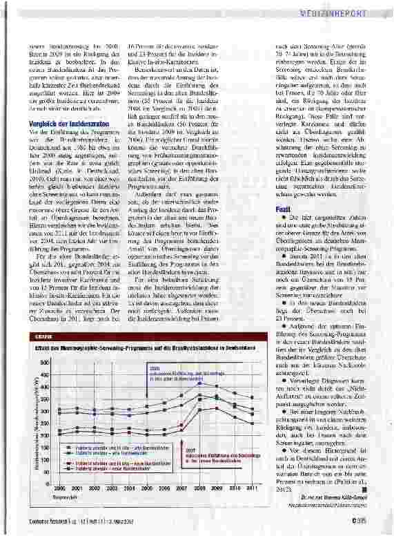 Vorschauseite 2: Erste Schätzung zu Überdiagnosen