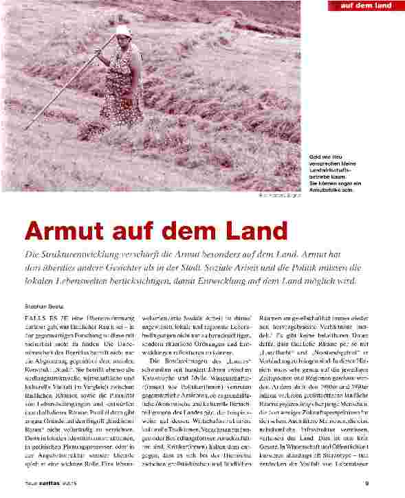 Vorschauseite 1: Armut auf dem Land