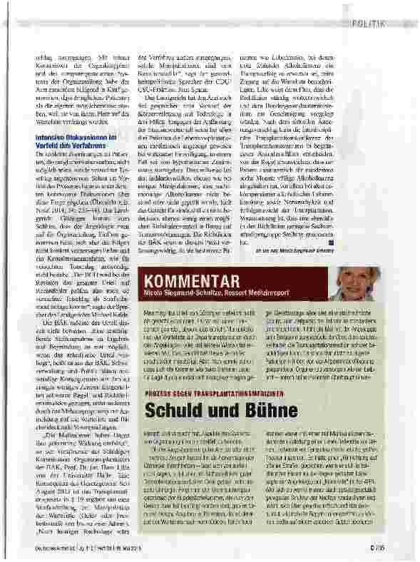 Vorschauseite 2: Freispruch, aber kein rechtskräftiges Urteil