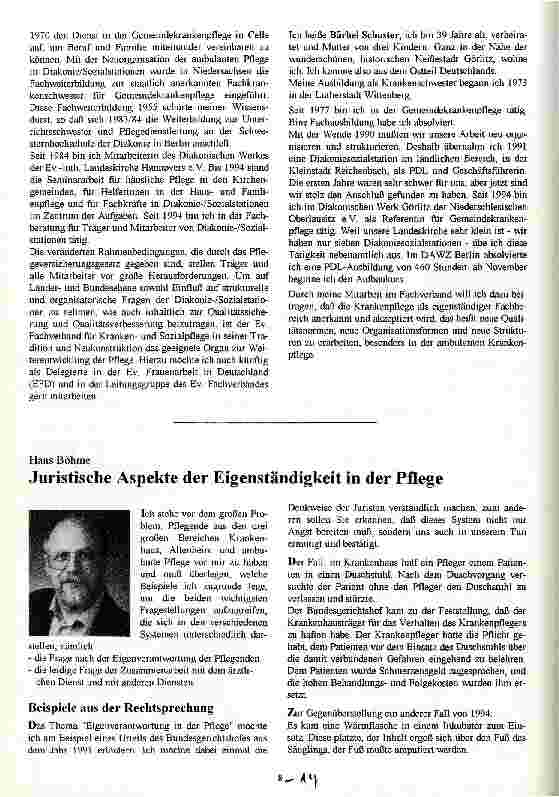 Vorschauseite 1: Juristische Aspekte der Eigenständigkeit in der Pflege