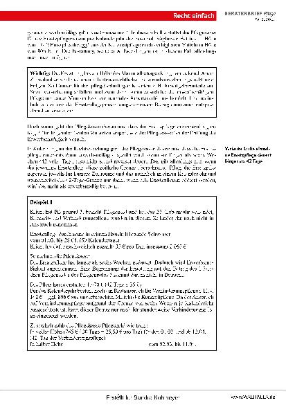 Vorschauseite 6: Beraterbrief Pflege 9-2024