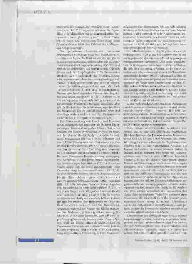Vorschauseite 6: Pneumonien in der nichtinstitutionaiisierten äiteren Allgemeinbevöikerung