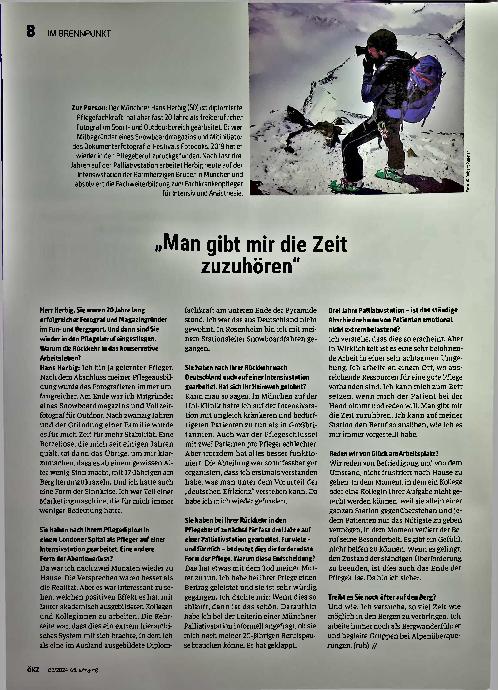 Vorschauseite 1: "Man gibt mir die Zeit zuzuhören. "