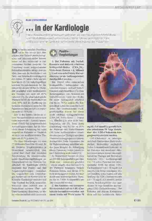 Vorschauseite 1: ... in der Kardiologie